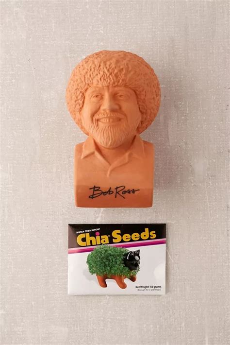 Bob Ross Chia Pet in 2020 | Chia pet, Bob ross, Easy pets