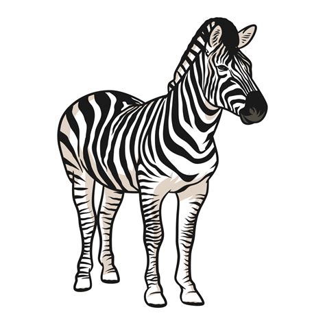Zebra vector illustration with shading 6035185 Vector Art at Vecteezy