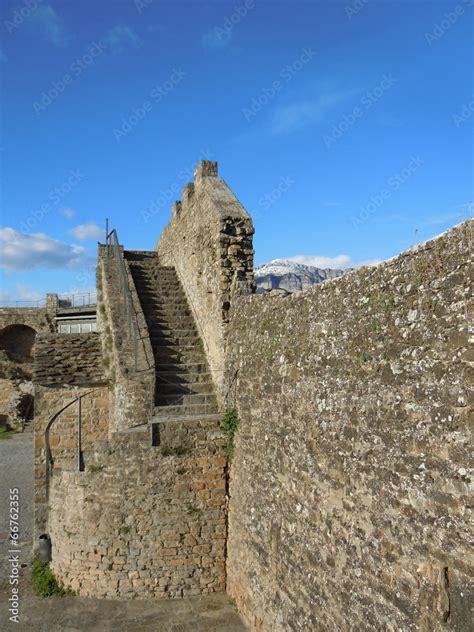 Ainsa castle Huesca Pyrenees mountains Aragon Spain Stock Photo | Adobe Stock