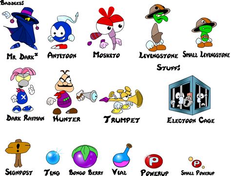 Rayman Characters- The Baddies by Cuddlesnowy on DeviantArt