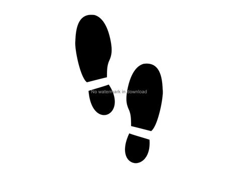 Shoe Prints Svg Footprint Cutting File Shoe Print Dxf File | Etsy