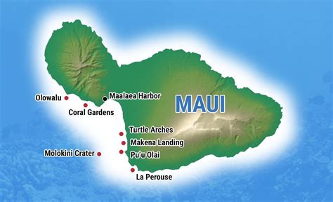 Maui Snorkeling Map - Explore the Top Spots on Maui