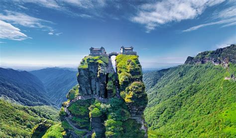 One of the most remote Buddhist temples on earth. Mount Fanjing, China