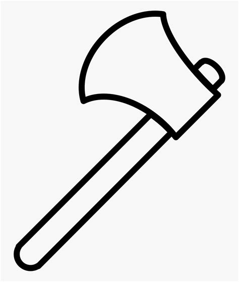 Axe Coloring Pages - Axe Clipart Black And White , Free Transparent Clipart - ClipartKey