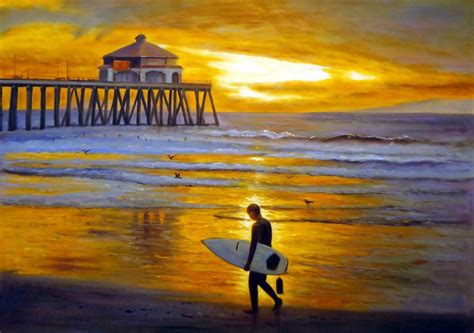 California Beach Painting at PaintingValley.com | Explore collection of California Beach Painting