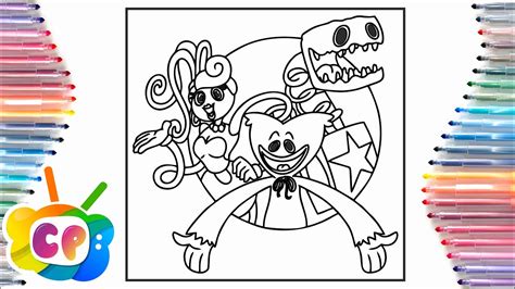 Poppy Playtime Project Coloring Page/Huggy Wuggy Coloring