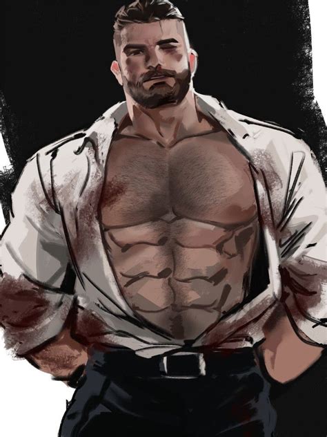 Character Design Male, Character Art, I'm A Sinner, Rugged Men, Anime Guys Shirtless, Cartoon ...