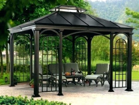 2024 Latest Hexagon Metal Top Gazebo