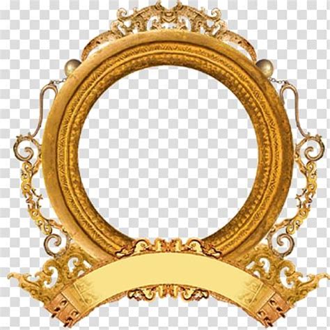 Round Gold Frame