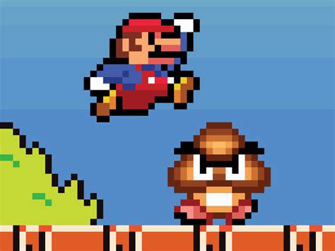 Super Mario Bros - Minimalist Pixel Art by Rohit Kanoujia on Dribbble