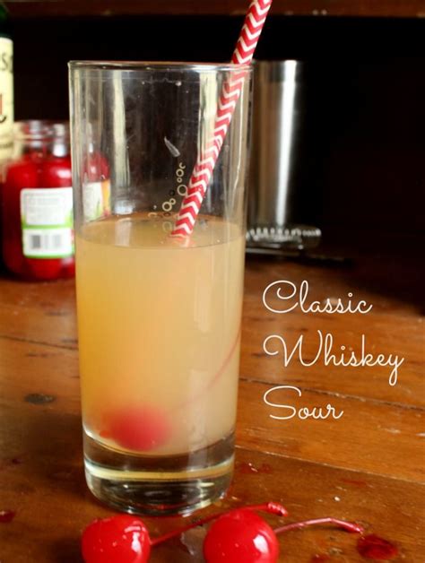 Classic Whiskey Sour Cocktail Recipe | Recipe | Whiskey sour, Whiskey ...