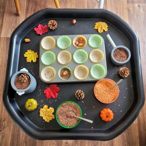 Autumn Tuff Tray Ideas and Sensory Play Activities for Fall