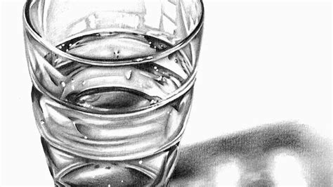 Still Life Drawing Of Glass Of Water : Learn to draw glass and water in graphite pencil ...