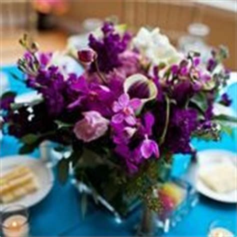 Bright blue and purple Turquoise Wedding, Purple Floral, Purple Flowers ...