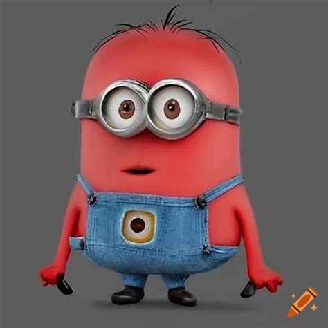Red minion character on Craiyon