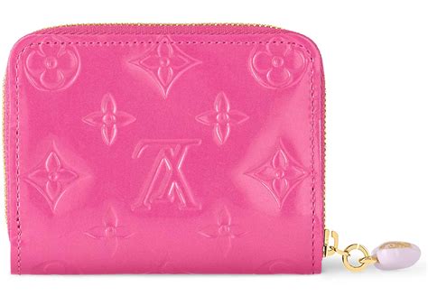 Louis Vuitton Zippy Coin Purse Neon Pink in Monogram Vernis Leather with Gold-tone - US