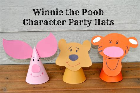 winnie the pooh character party hats {and some movie treats} | Little Birdie Secrets