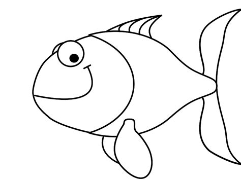 Fish Outline Drawing - Coloring Home