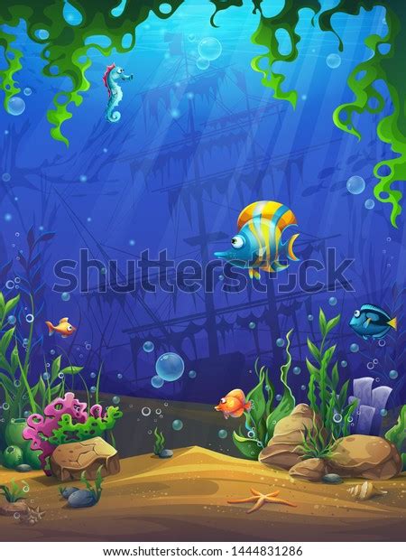 Mahjong Fish World Vector Illustration Background Stock Vector (Royalty ...