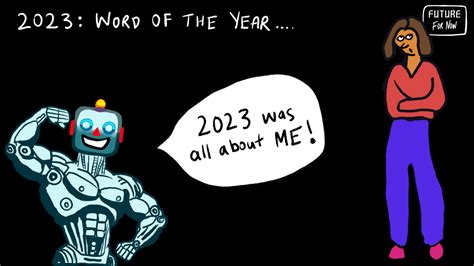 2023 AI Cartoon - The year Artificial Intelligence stole the dictionary!