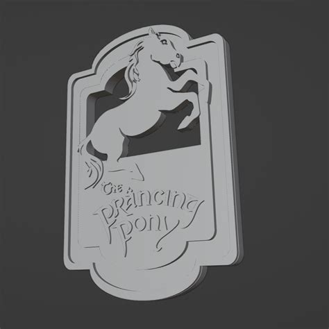 STL file The Prancing Pony sign・3D printing design to download・Cults