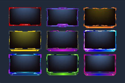 Gaming Screen Panel Overlay Template Graphic by IftiDigital · Creative ...