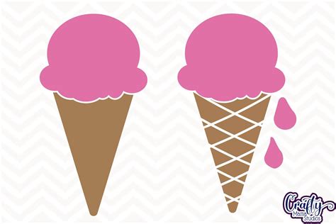 Ice Cream Cone Svg, Ice Cream Cut File, Summer Svg By Crafty Mama Studios | TheHungryJPEG