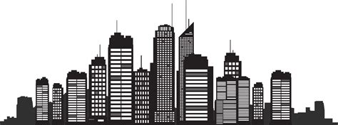 New York City Silhouette Skyline Cityscape - Building Silhouette png download - 4186*1562 - Free ...