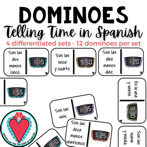 Telling Time in Spanish - Activities for Spanish Class