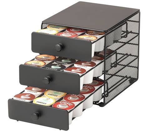 Nifty Three-Tier Coffee Pod Countertop Drawer 36-Pod Capacity - QVC.com in 2021 | Countertop ...