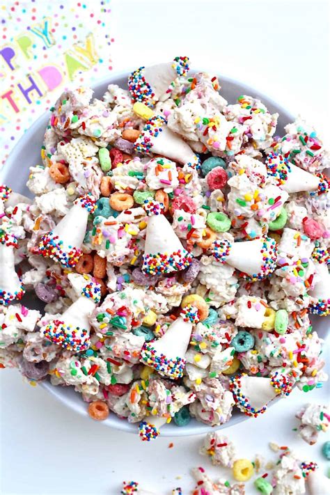 Birthday Snack Mix - The BakerMama