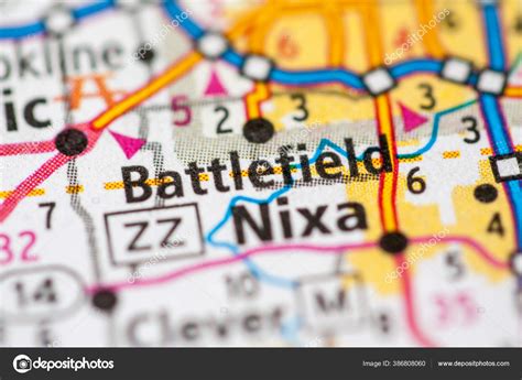 Battlefield Missouri Usa Map Stock Photo by ©aliceinwonderland2020 ...