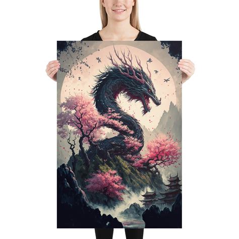 Japanese Dragon Art Japanese Art Asian Art Dragon Print - Etsy