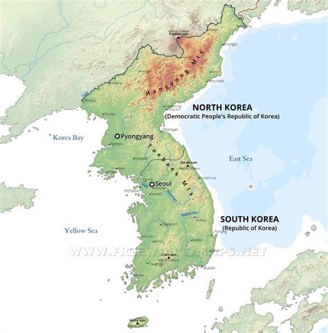 Korean Peninsula maps