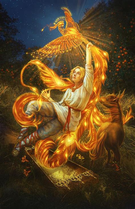 Capture of the Firebird by PerlaMarina | Mythical creatures drawings ...