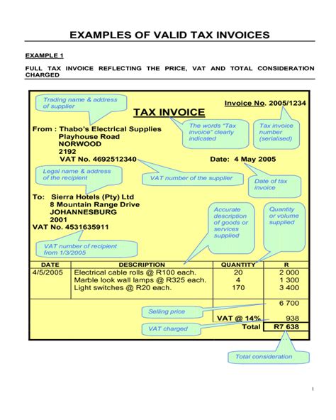 2022 Tax Invoice Template Fillable Printable Pdf And Forms Handypdf ...