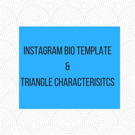 How to use an Instagram Bio Template in Math – Esther Brunat