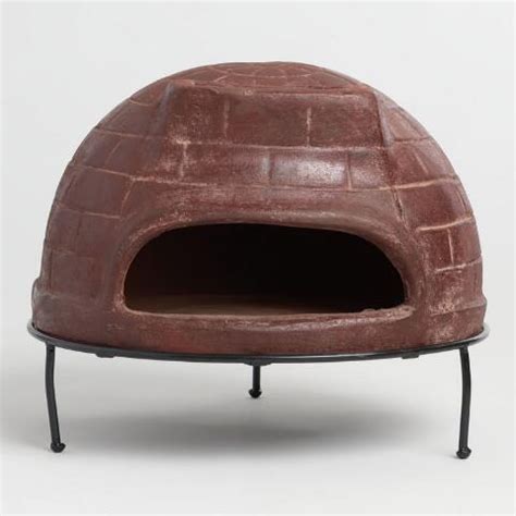 Brick Terracotta Pizza Oven | World Market | Terracotta pizza oven, Pizza oven, Wood fired pizza