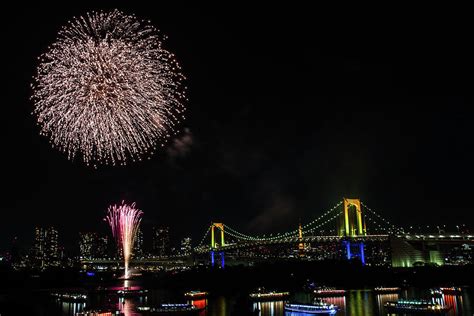 Fireworks At Rainbow Bridge Photograph by ©alan Nee