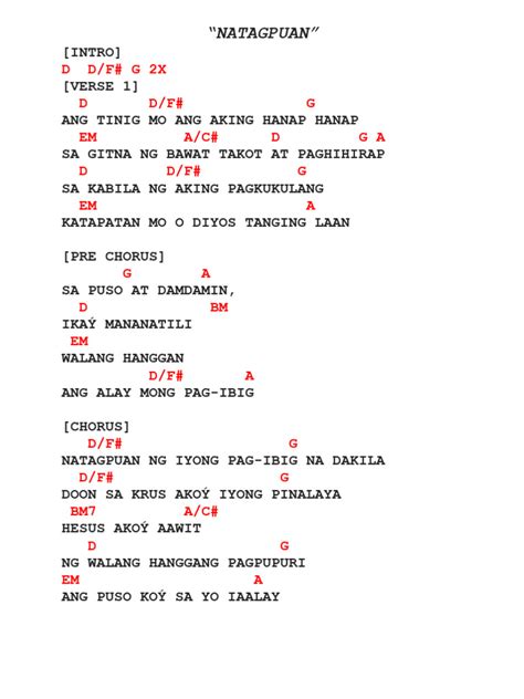 Natagpuan Chords | PDF