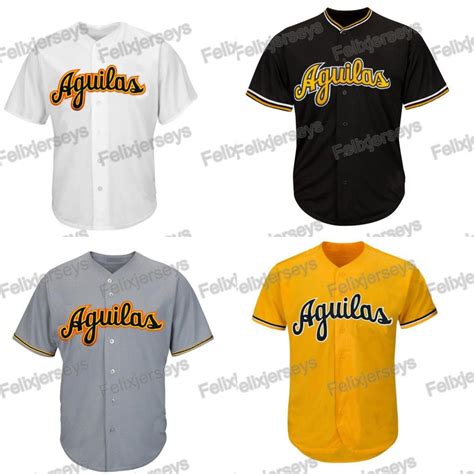 2021 Aguilas Cibaeñas Baseball Jersey Movie Jerseys Men All Stitched Baseball Jerseys White Grey ...