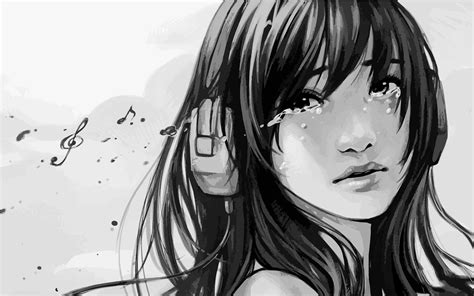 Anime Girl Sad Dark Wallpapers - Wallpaper Cave