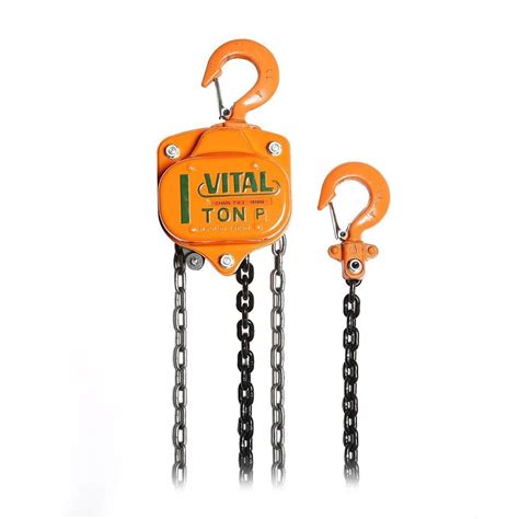 VITAL VP5-10 รอกโซ่มือสาว 1.0 ตัน ระบบบุช (ระยะยก 2.50 ม.| โซ่ 1 ทบ ...