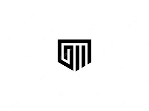 Premium Vector | Gm logo design