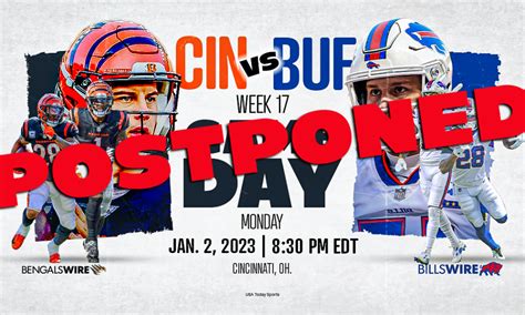 Bills vs. Bengals officially postponed after Damar Hamlin injury