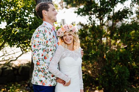 Floral Themed Backyard Boho New Hampshire Wedding // Ali + Rich — Longbrook Photography