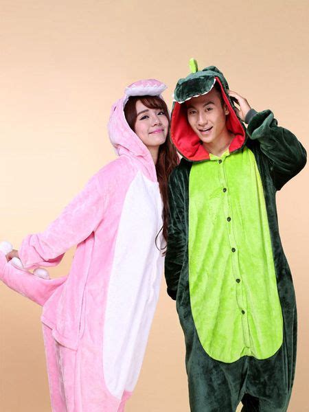 Dinosaur Onesie Kigurumi Pajama Dinosaur Adult Unisex Couple Costume in 2020 | Couples costumes ...