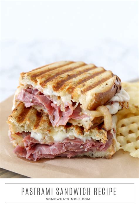 Hot Pastrami Sandwich Recipe - from Somewhat Simple .com