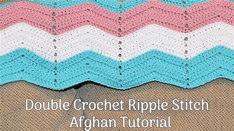 Amy's Crochet Creative Creations: Crochet a Ripple Stitch Afghan Tutorial