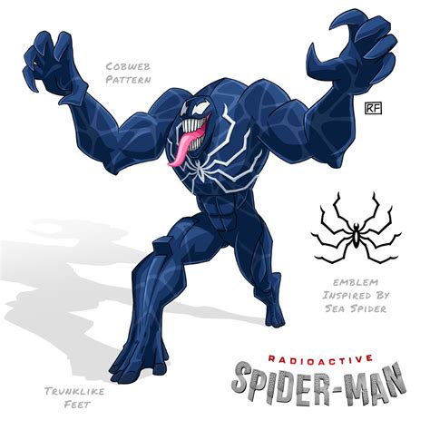 Venom: Radioactive Spider-Man. Second in a series of redesigns from the ...